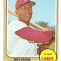1968 Topps baseball card #200 Orlando Cepeda St. Louis Cardinals VG