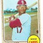 1968 Topps baseball card #84 Bob Tolan St. Louis Cardinals VG