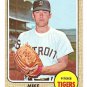 1968 Topps baseball card #201 Mike Marshall Detroit Tigers EX