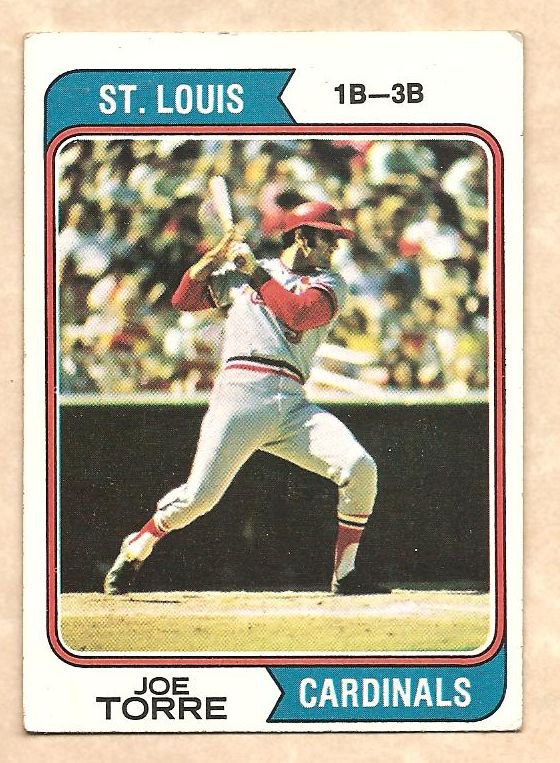 1974 Topps baseball card #15 Joe Torre St. Louis Cardinals G/VG