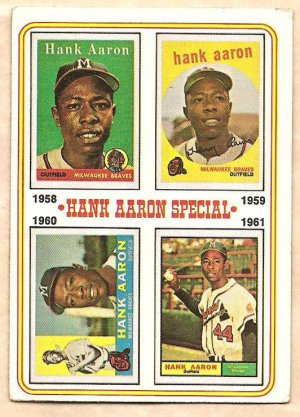 1974 Topps baseball card #3 Hank Aaron Special VG