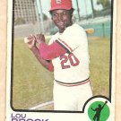 1973 Topps baseball card #320 Lou Brock St. Louis Cardinals Good cond.