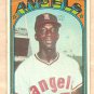 1972 Topps baseball card #272 Mickey Rivers California Angels, Fair - very wrinkled