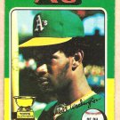 1975 Topps baseball card #647 Claudell Washington Oakland A's VG