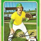1975 Topps baseball card #230 Jim Catfish Hunter Oakland A's, VG