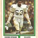 1974 Topps football card #65 Eugene Upshaw Oakland raiders VG