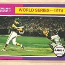 1975 Topps baseball card #464 World Series game 4 Oakland A's Los Angeles Dodgers NM