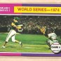 1975 Topps baseball card #464 World Series game 4 Oakland A's Los Angeles Dodgers NM