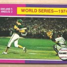 1975 Topps baseball card #464 (B) World Series game 4 Oakland A's Los Angeles Dodgers NM