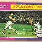 1975 Topps baseball card #464 (B) World Series game 4 Oakland A's Los Angeles Dodgers NM