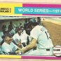 1975 Topps baseball card #462 (B) World Series game 2 Oakland A's Los Angeles Dodgers NM