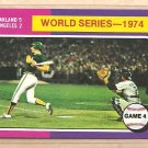 1975 Topps baseball card #464 (C) World Series game 4 Oakland A's Los Angeles Dodgers NM