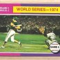 1975 Topps baseball card #464 (C) World Series game 4 Oakland A's Los Angeles Dodgers NM