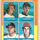 1975 Topps baseball card #614 (B) rookies Jack Kucek Dyar Miller Vern Ruhle Paul Siebert EX