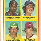 1978 Topps baseball card #711 Cardell Camper Dennis Lamp Craig Mitchell Roy Thomas EX/NM OC