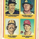 1978 Topps baseball card #702 Bill Nahoroony Kevin Pasley Rick Sweet Don Werner EX