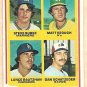 1978 Topps baseball card #709 Steve Burke Matt Keough Lance Rautzhan Dan Schatzeder  EX
