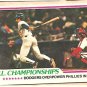 1978 Topps baseball card #412 NL Championships Phillies Dodgers NM/M