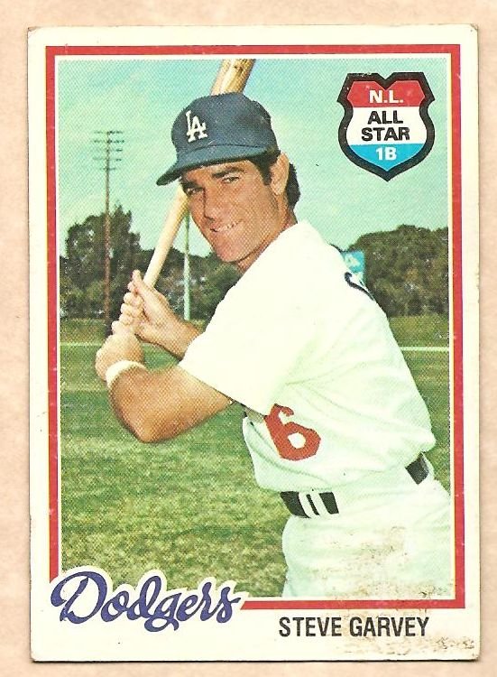 1978 Topps baseball card #350 Steve Garvey Los Angeles Dodgers VG