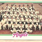 1978 Topps baseball card #214 California Angels team card checklist - UNMARKED VG/EX