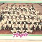 1978 Topps baseball card #214 California Angels team card checklist - UNMARKED VG/EX