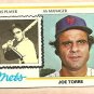 1978 Topps baseball card #109 Joe Torre New York Mets EX