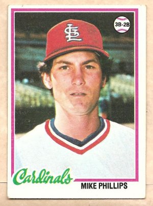 1978 Topps baseball card #88 (B) Mike Phillips St. Louis Cardinals VG/EX