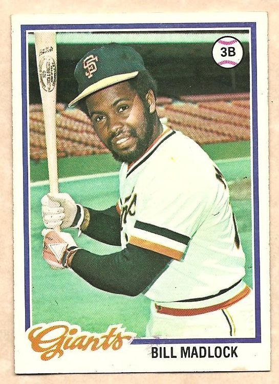 1978 Topps baseball card #410 (C) Bill Madlock San Francisco Giants NM