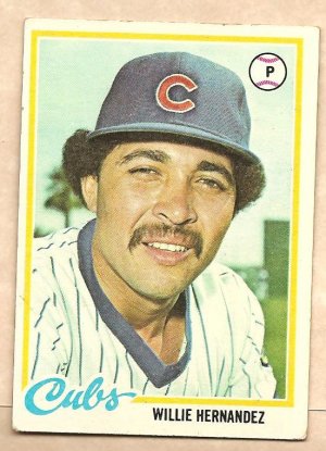1978 Topps baseball card #99 (C) Willie Hernandez Chicago Cubs VG