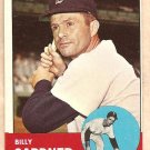 1963 Topps baseball card #408 Billy Gardner Boston Red Sox EX/NM