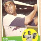 1963 Topps baseball card #410 Earl Battey Minnesota Twins NM/M
