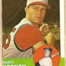 1963 Topps baseball card #21 Marty Keough Cincinnati Reds VG OC