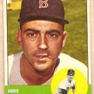 1963 Topps baseball card #28 Mike Fornieles Boston Red Sox VG/EX