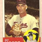 1963 Topps baseball card #26 Ray Moore Minnesota Twins VG/EX