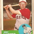 1963 Topps baseball card #256 Jerry Lumpe Kansas City Athletics A's EX