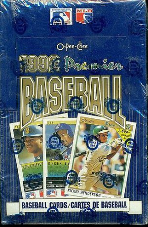1991 O-Pee-Chee (OPC) Baseball card wax box, 36 packs, never opened, MINT
