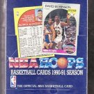 1990-91 1990/91 Hoops basketball card Series 1 wax box, Factory sealed, 36 packs, never opened, MINT