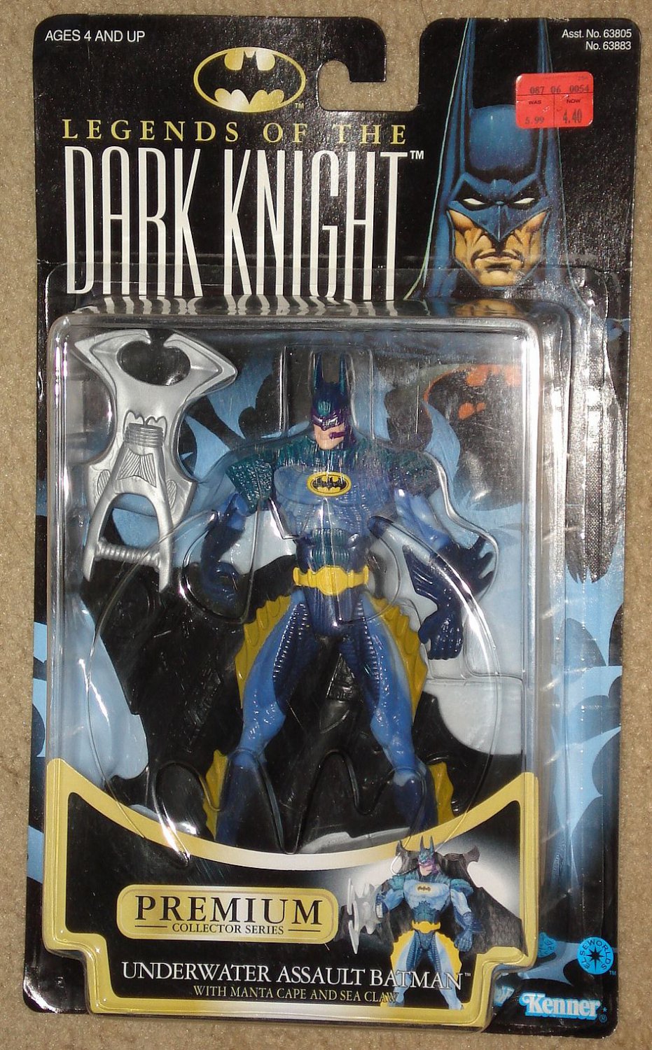 Legends of the Dark Knight Underwater Assault Batman action figure