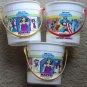 3 1989 White Castle Marvel Super-Heroes pails buckets - She-Hulk Captain America