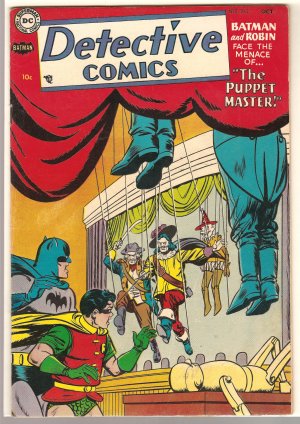 Detective Comics #212 (1954) comic book DC Comics Batman & Robin vs the Puppet Master - VG/F