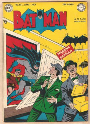 Batman #53 (1949) comic book DC Comics Batman & Robin - Early Joker appearance  - VERY FINE cond