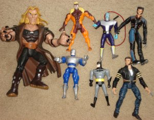 Marvel & DC Super Hero action figures Batman, Talk Back Sabretooth, Wolverine more