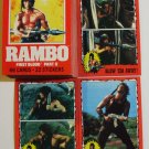 1985 Topps Rambo First Blood Part 2 movie card set 66 cards, Sylvester Stallone