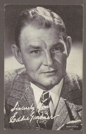 Eddie Gardner arcade vending machine exhibit card, VG condition