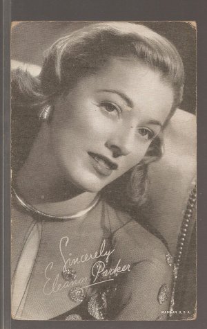 Eleanor Parker arcade vending machine exhibit card, Good condition