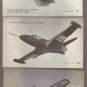 F7U-3P Cutlass, Grumman Panther, Fairchild C-119 planes jets arcade vending machine exhibit card, VG