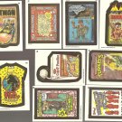 9 different Topps Wacky Packages non-sports trading stickers cards NM/M - lot #2