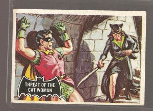 1966 Topps Batman (black bat) non-sports trading card #31 EX Threat of the Catwoman