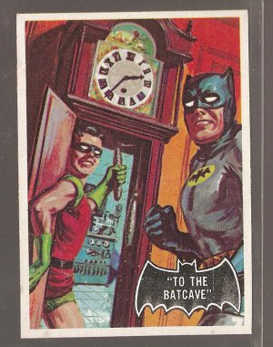 1966 Topps Batman (black bat) non-sports trading card #39 NM/M To The Batcave