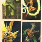 1994 DC Master Series Foil 4 chase card set NM/MINT F1, F2, F3, F4